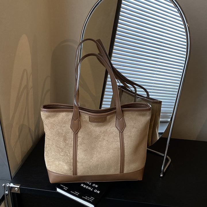 Spacious Suede Tote Bag Kalsten