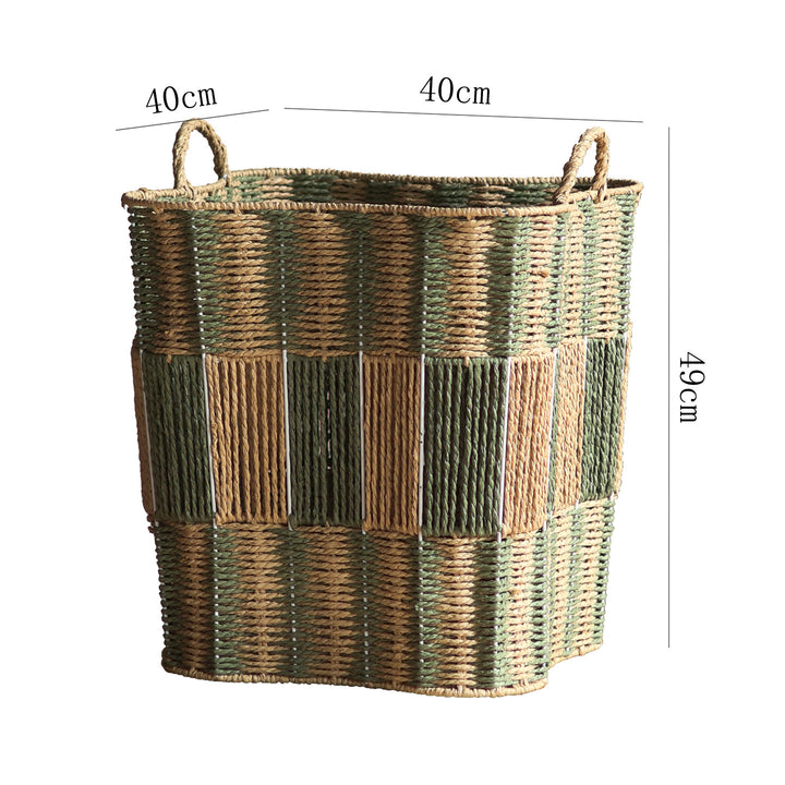 Handcrafted storage basket made of natural materials Kalsten