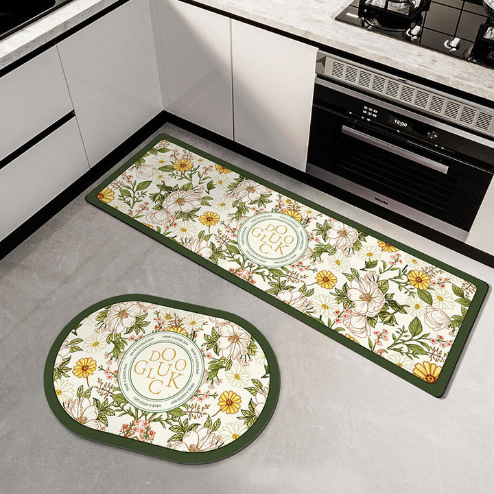 Floral-Patterned Kitchen Comfort Mat Kalsten