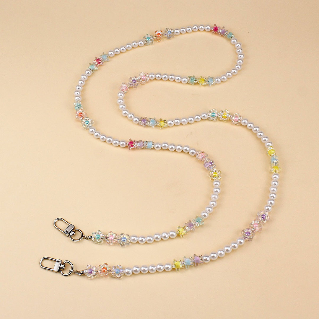 Heart-Designed Beaded Eyewear Chain Kalsten