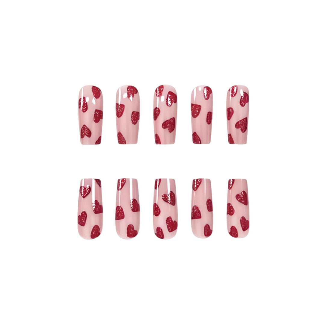 Heart-Themed Nail Art Kalsten