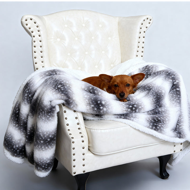 Women Cozy Dog Blanket with Soft Fleece and Modern Design Kalsten