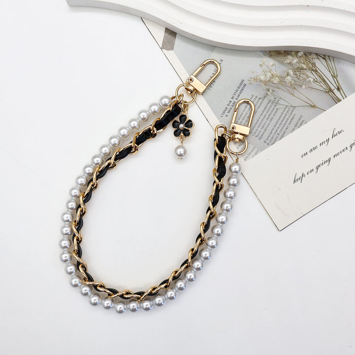 Stylish Pearl-Embellished Eyewear Chain Kalsten