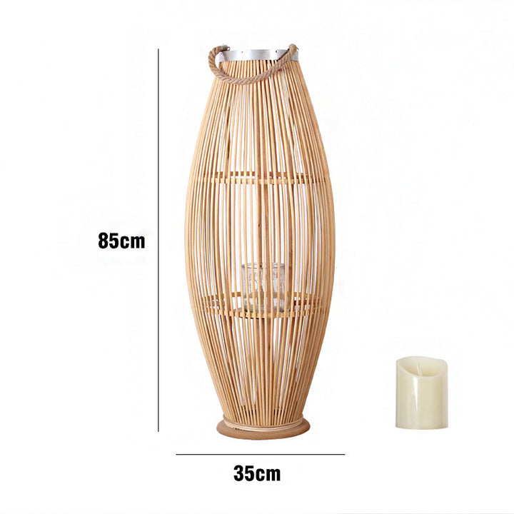 Elegant Rattan Lantern Kalsten