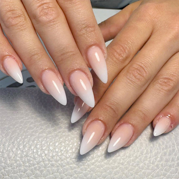Artful stiletto nails with heart-shaped accents Kalsten
