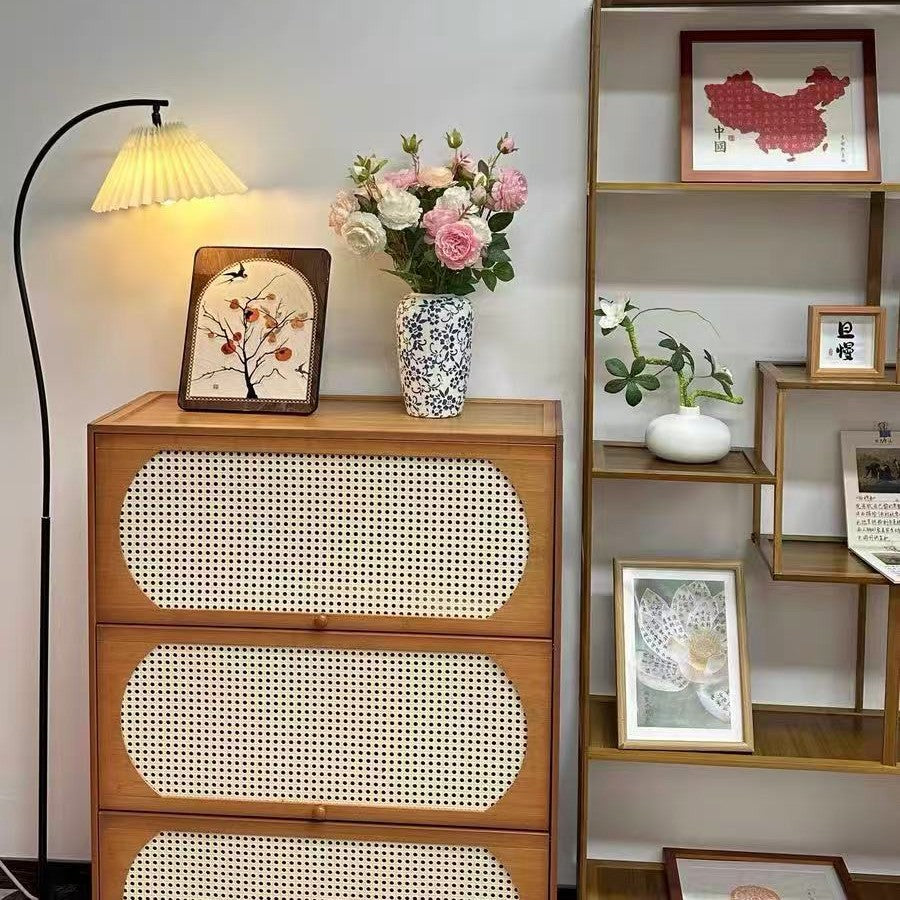 Modern Floor Lamp with Pleated Shade