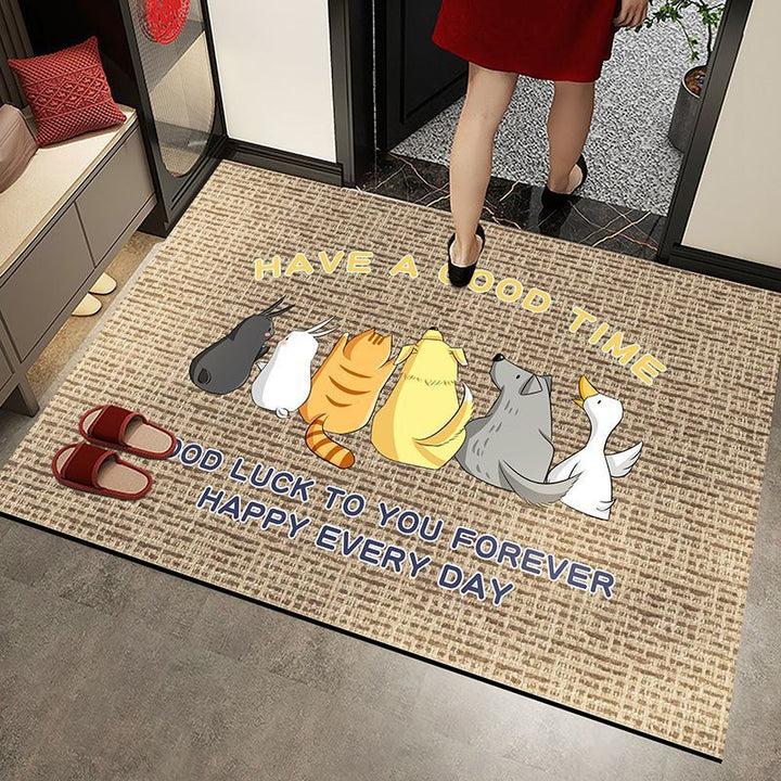 Playful Cat-Themed Mat
