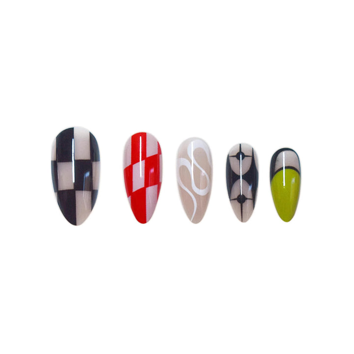 Artistic Stiletto Press-On Nail Art Kalsten
