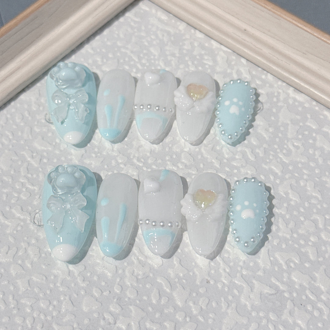 Whimsical Cartoon-Themed Decorative Nail Art Set