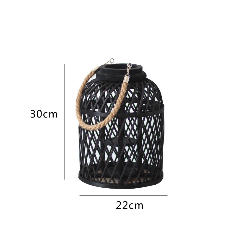 Decorative lantern made of braided material Kalsten