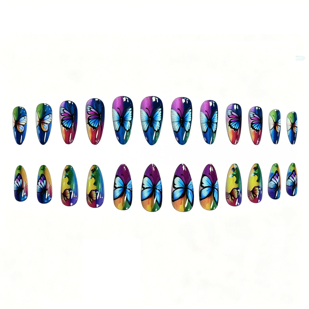 Artistic Butterfly Nail Art Enhancements Kalsten