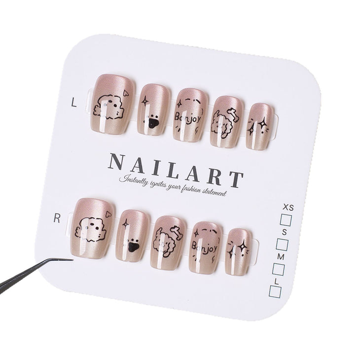 Creative Cartoon-Themed Press-On Nail Set Kalsten