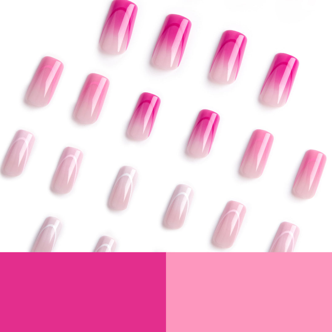 Artistic nail extensions with elegant ombre effects Kalsten