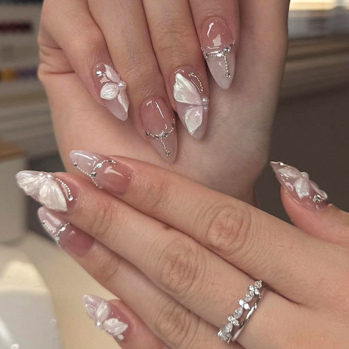 Artificial nail set with exclusive glitter and decoration elements Kalsten