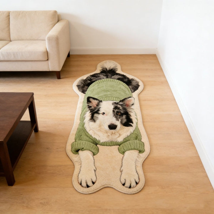 Cute Corgi Shaped Area Rug