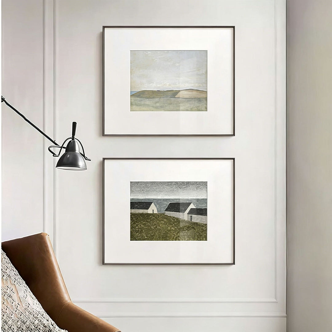 Framed Minimalist Landscape Art Print