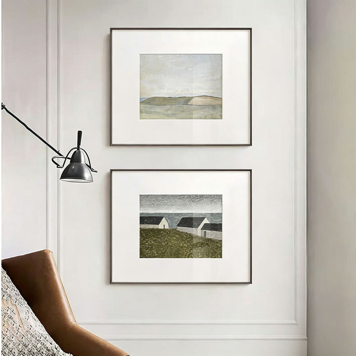 Framed Minimalist Landscape Art Print