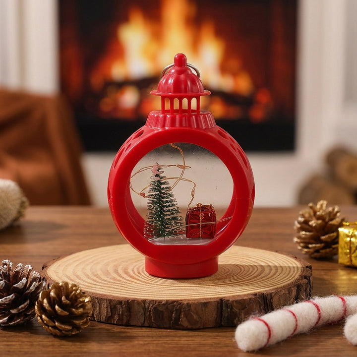 Decorative Christmas lantern with LED lighting