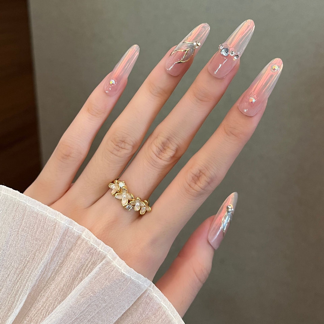 Elegant Stiletto Press-On Nail Enhancements Kalsten