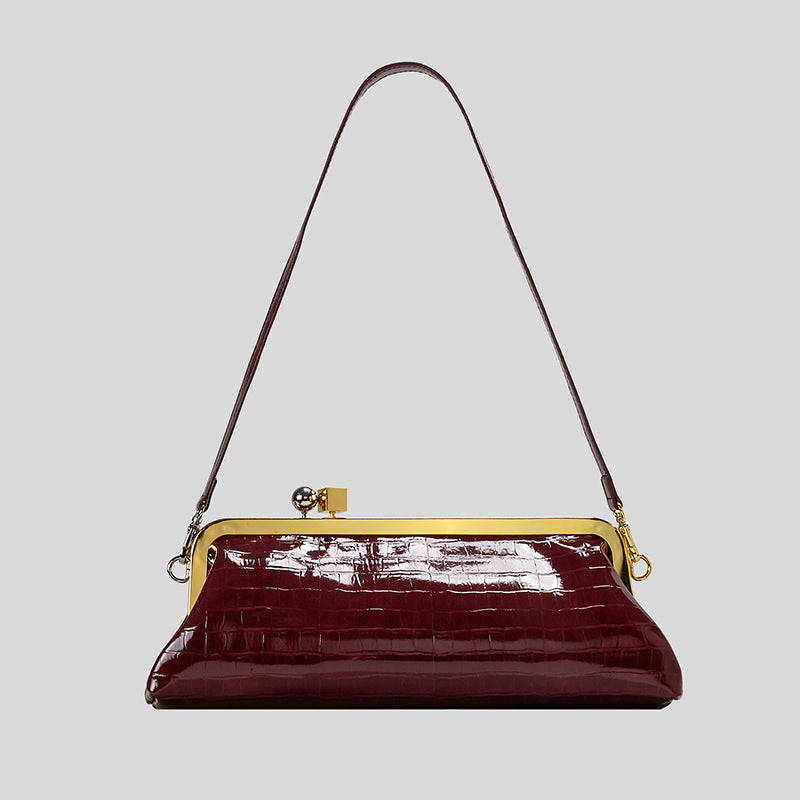 Elegant Patent Leather Evening Handbag