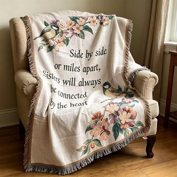 Warm Embroidered Inspirational Throw Blanket