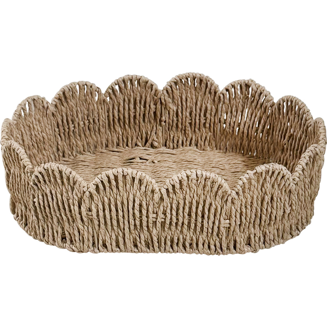 Decorative storage basket with wave edge Kalsten