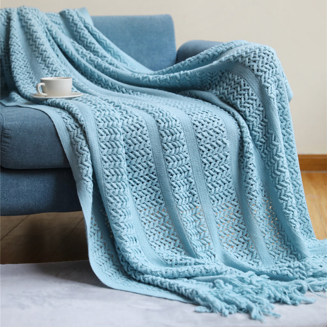 Cozy Knit Throw Blanket