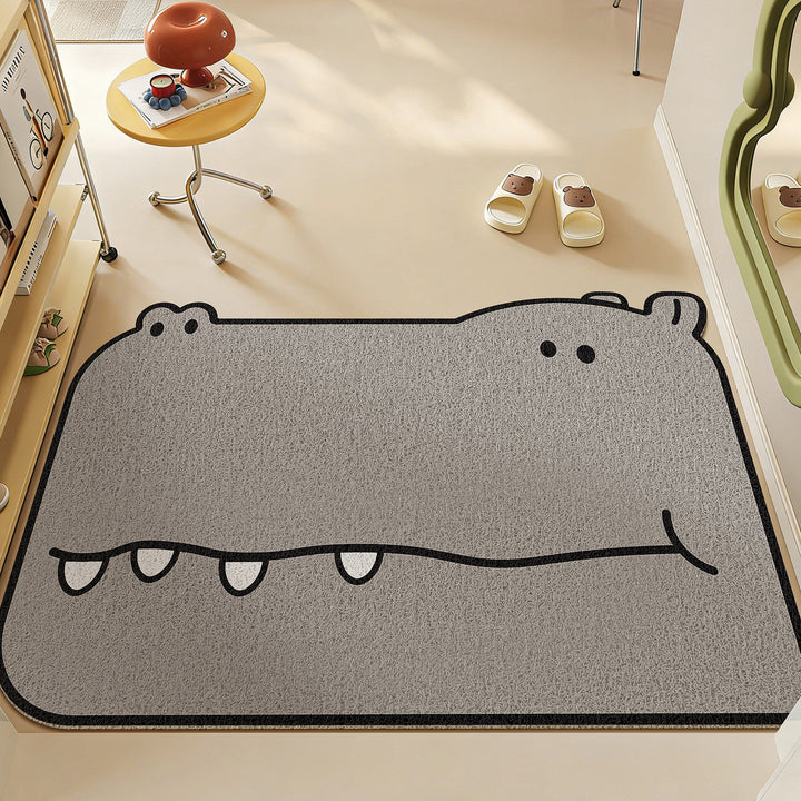 Fun Animal-Themed Plush Area Mat