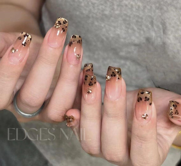 Decorative Glitter French Tip Nail Enhancements Kalsten