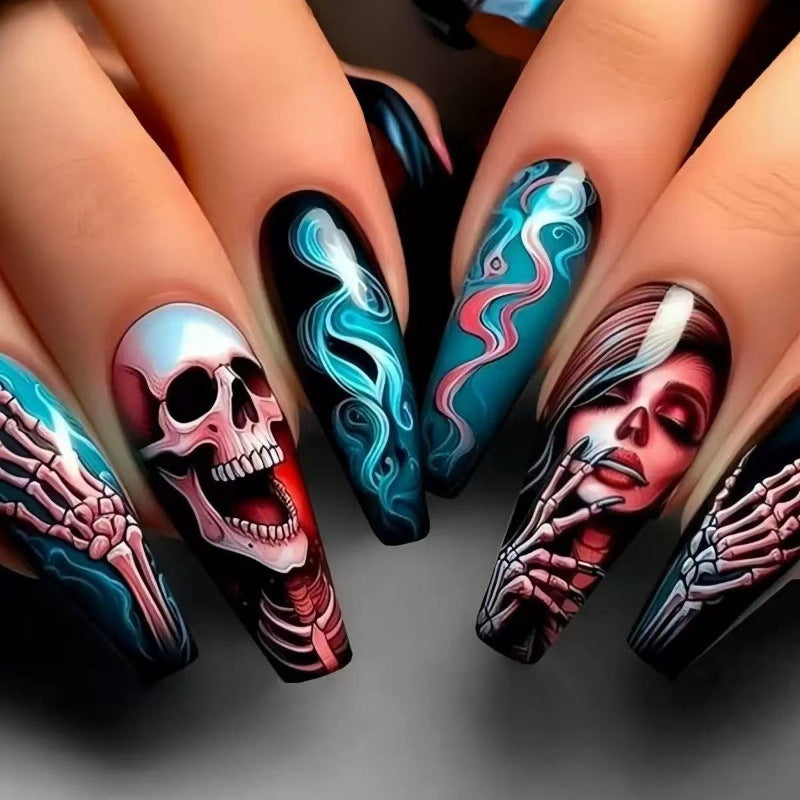 Artificial nails with Halloween motifs Kalsten
