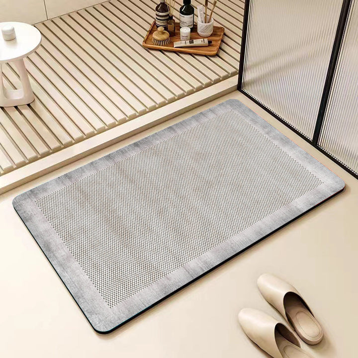 Non-Slip Geometric Pattern Bathroom Mat Kalsten