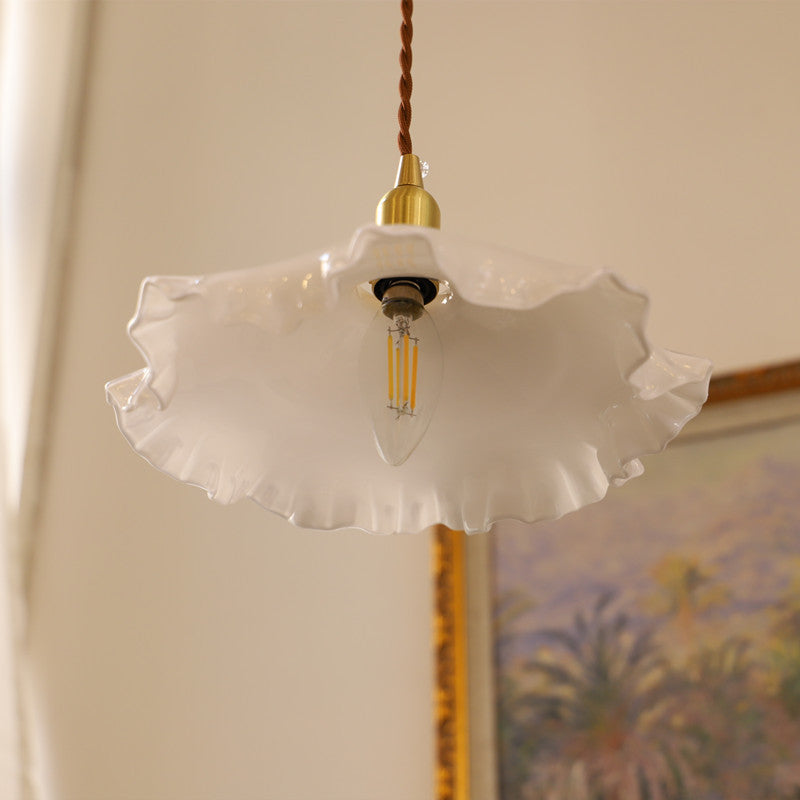 Vintage Floral Hanging Pendant Light
