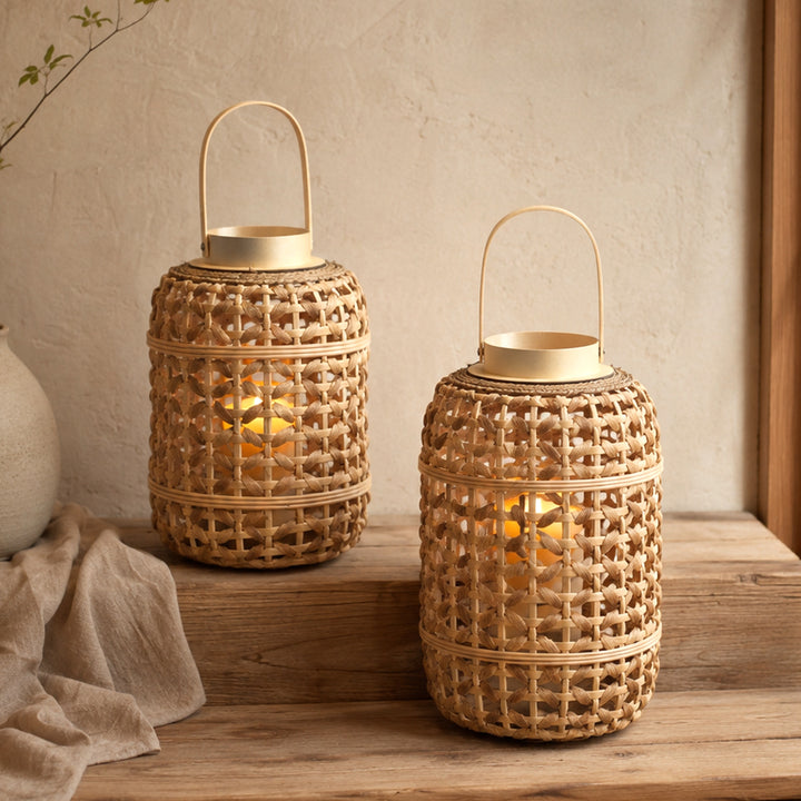 Decorative Rattan Lantern Kalsten