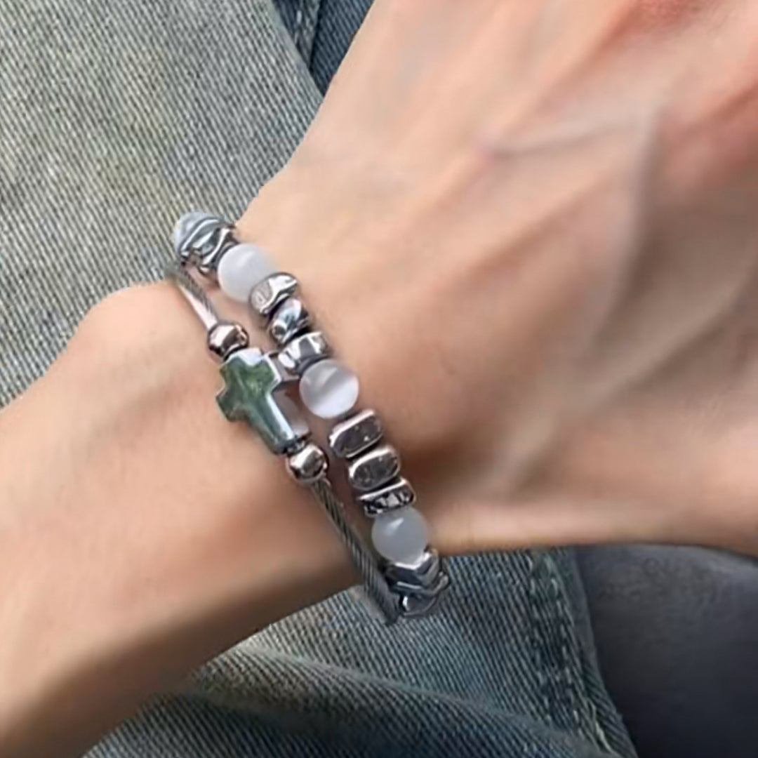 Elegant Beaded Charm Bracelet Kalsten