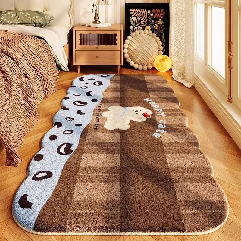 Decorative Cartoon Themed Plush Area Rug
