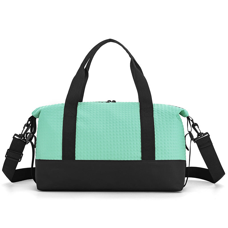 Textured Fabric Travel Duffle Bag Kalsten