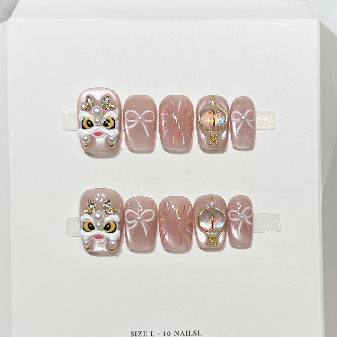 Artistic Themed Press-On Nail Set Kalsten