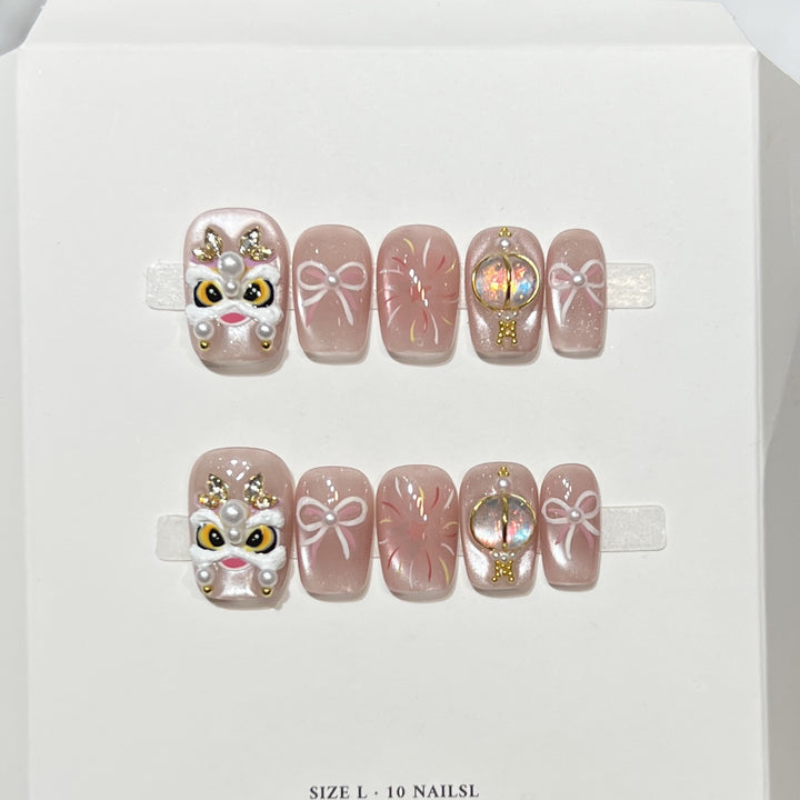 Artistic Themed Press-On Nail Set Kalsten