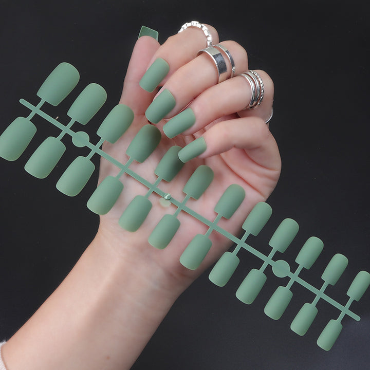 Matte Finish Long Stiletto Press-On Nails Kalsten