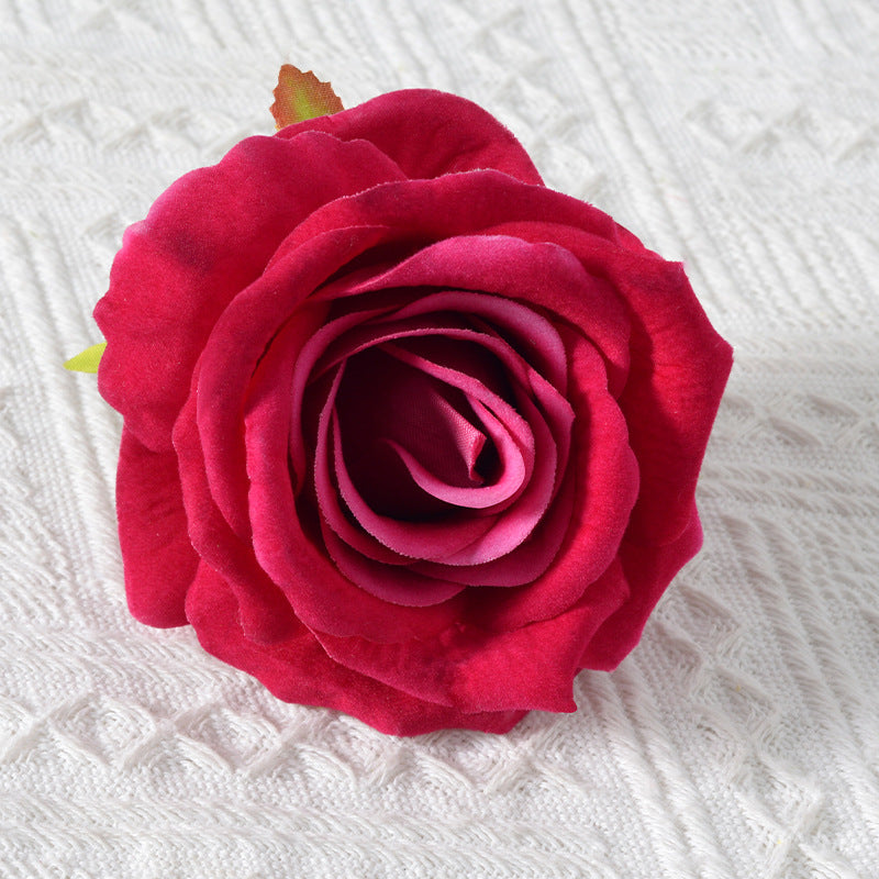 Realistic Fabric Rose Hair Accessory
