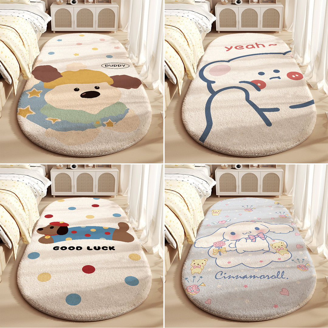 Cartoon-Themed Plush Area Rug