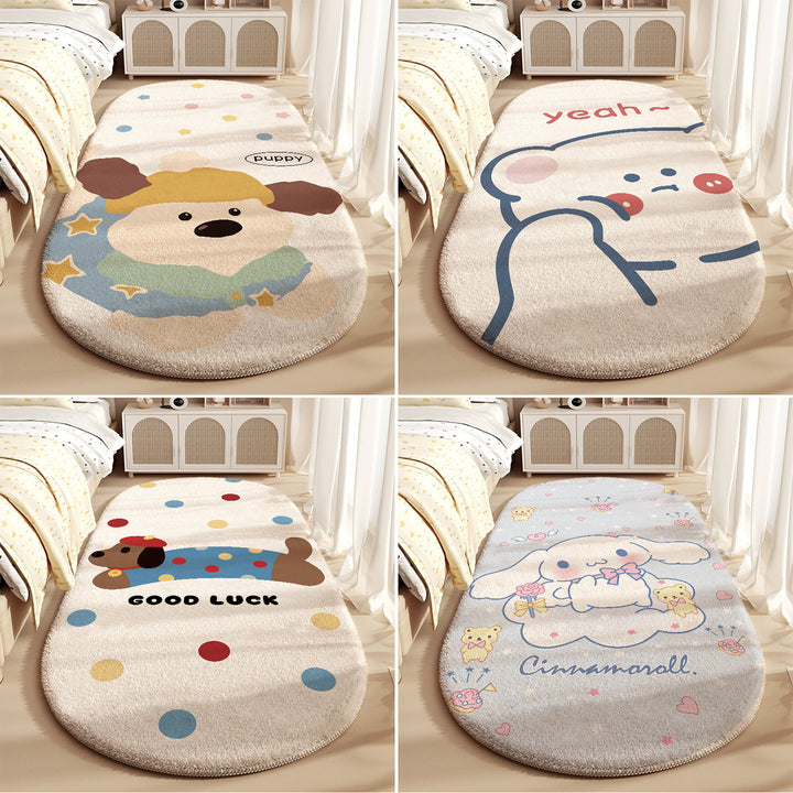 Cartoon-Themed Plush Area Rug