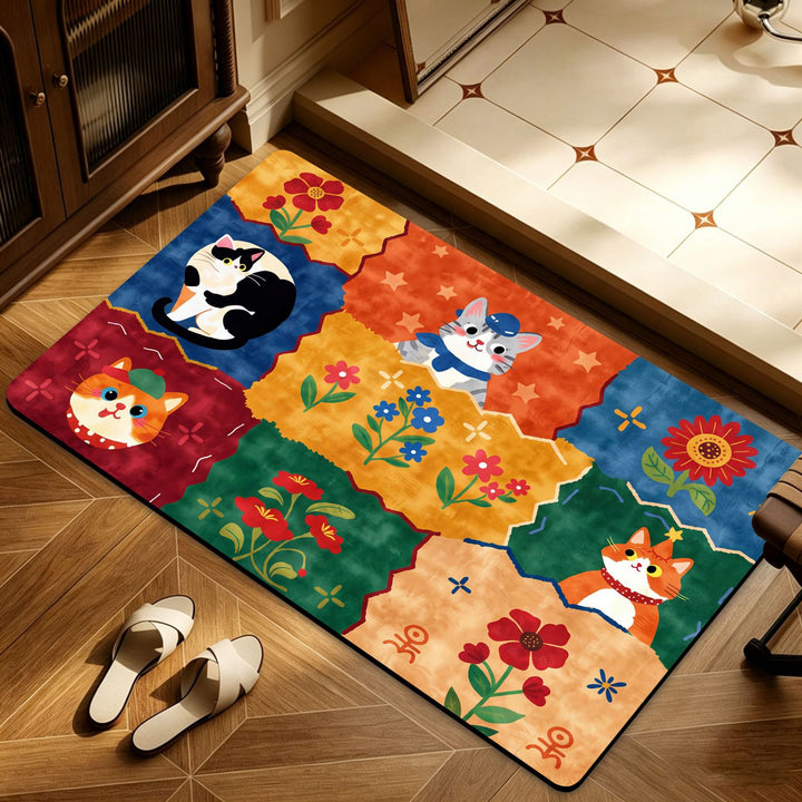 Heart Pattern Decorative Bath Mat Kalsten