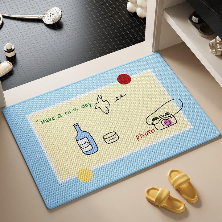 Cartoon-Themed Bathroom Mat Kalsten