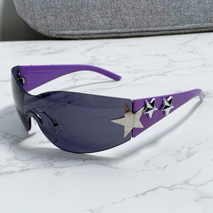 Ladies futuristic sunglasses with striking design and fashionable accents Kalsten