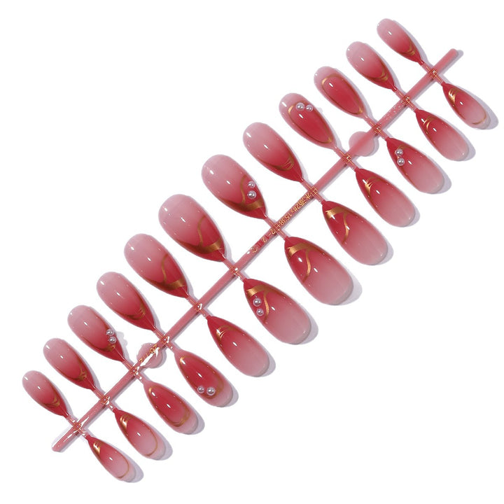Elegant 3D Pearl Accent Nail Art Extensions Kalsten