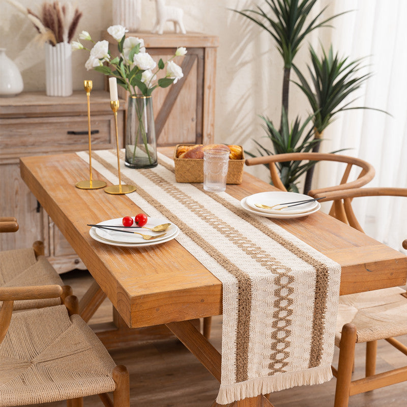 Woven Natural Fiber Table Runner