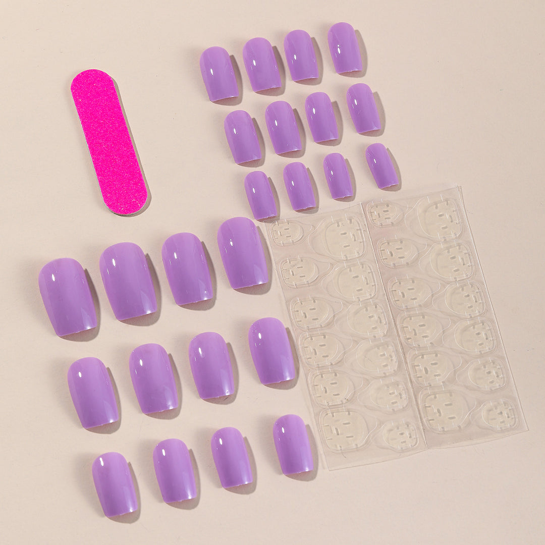 Glossy Square Nail Extensions Kalsten