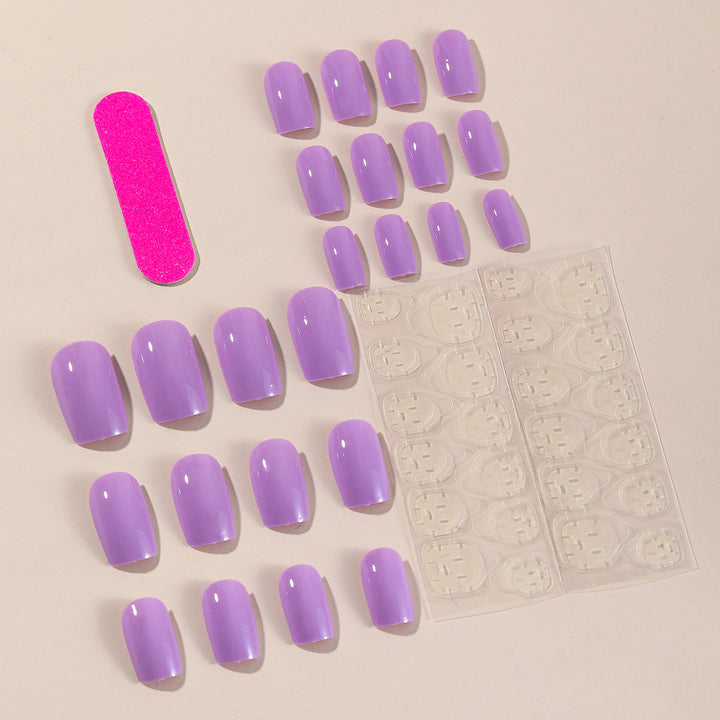 Glossy Square Nail Extensions Kalsten