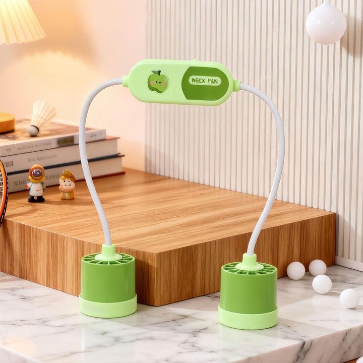 Women's Portable Neck Fan with Flexible Adjustable Design and USB Connection Kalsten